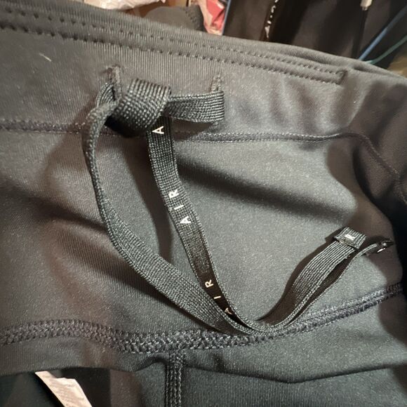 Nike Air Pants Womens Size Medium Black Orange Blue 7/8 Leggings Running Yoga - Picture 7 of 10